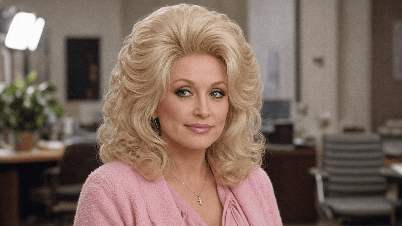 Illustrative film set scene representing Dolly Parton's Hollywood years