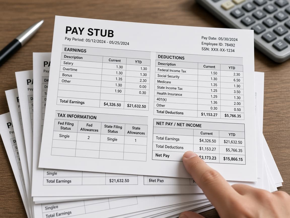 Calculator showing biweekly pay converted to a monthly average