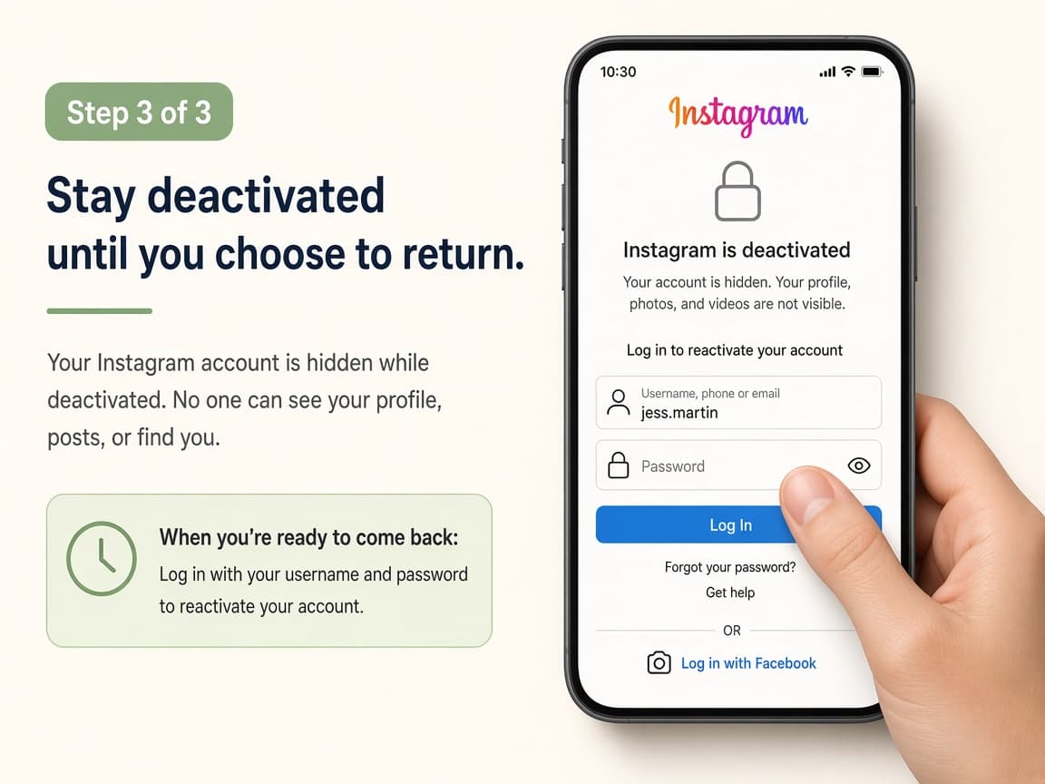 Logged-out Instagram welcome screen on a phone