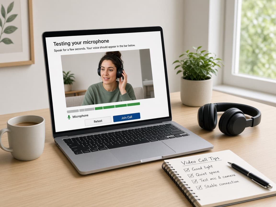 Single phone note with interview logistics listed