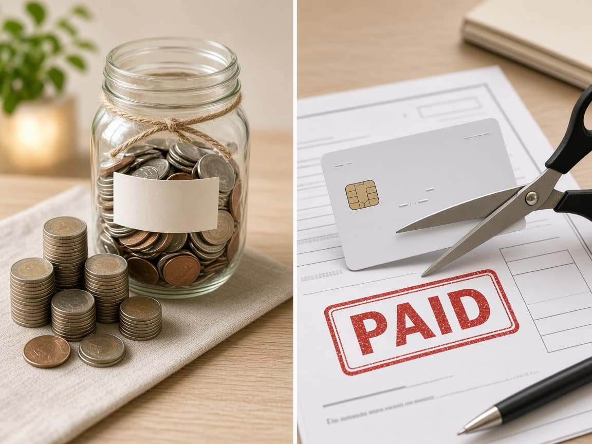 Checklist with emergency fund and debt payoff before investing
