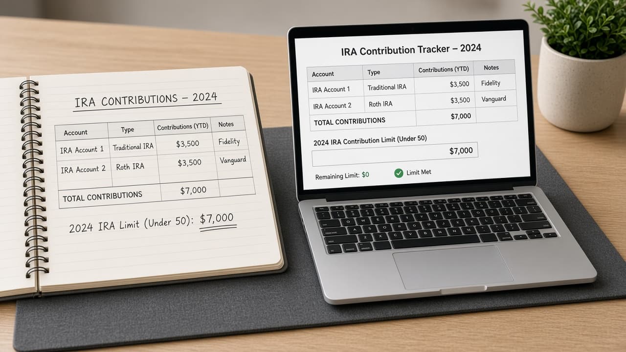 Track combined IRA contributions across accounts