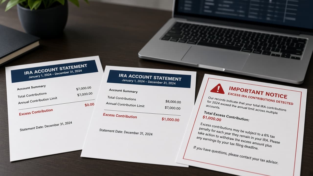 Exceed the annual cap across multiple IRAs