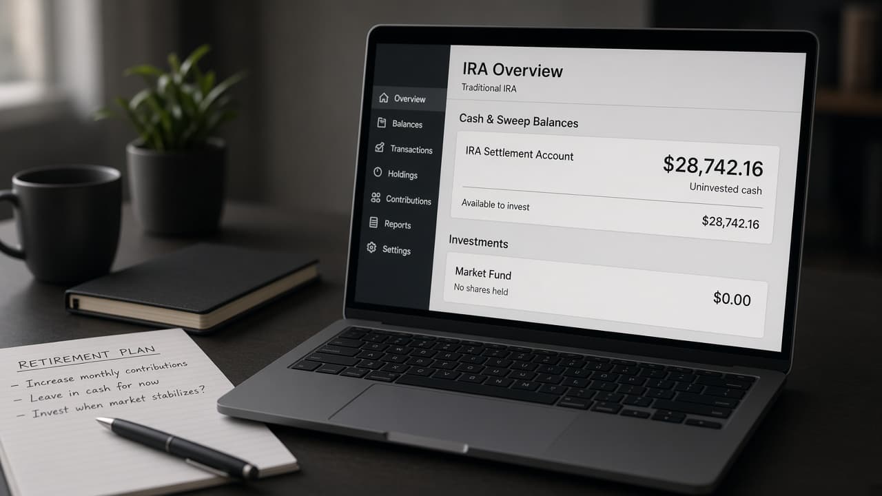 Leave new contributions in cash for months
