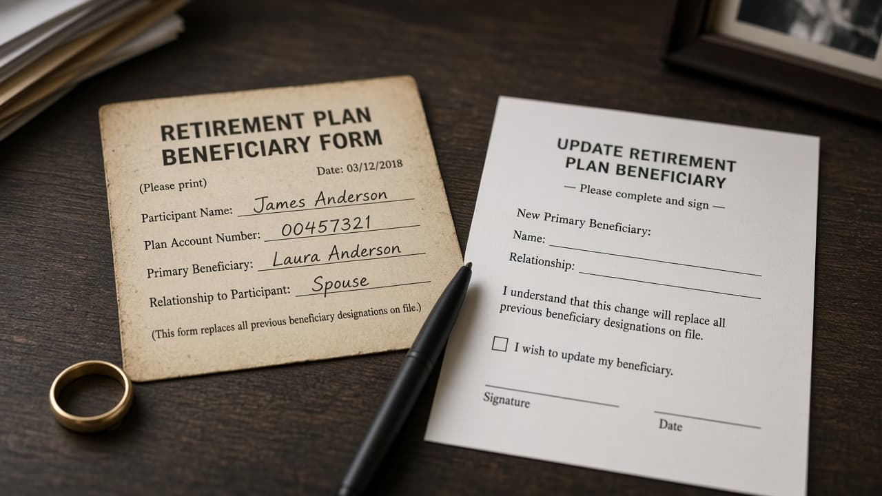 Forget beneficiary forms after marriage or divorce