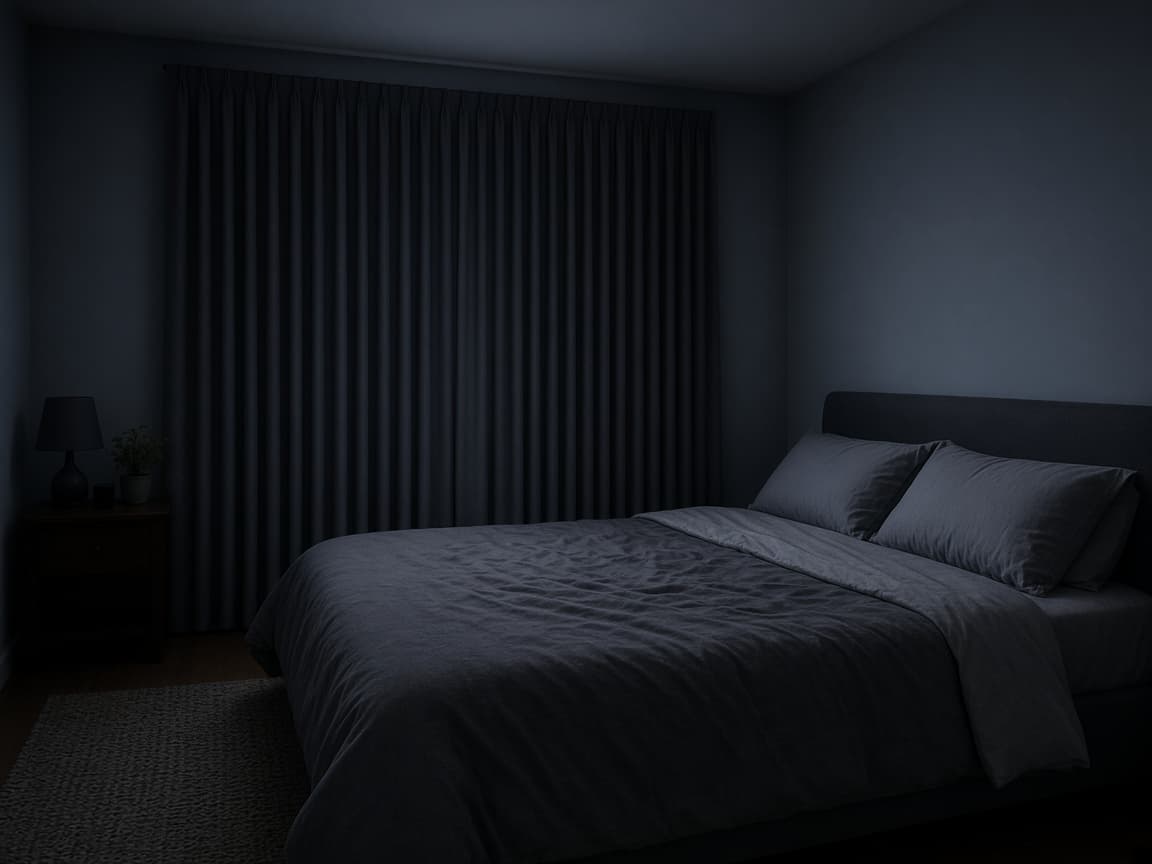 Fan and white-noise source ready in a cool bedroom
