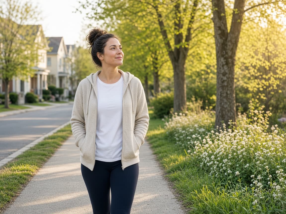 Daytime calendar block for a repeatable walk or workout