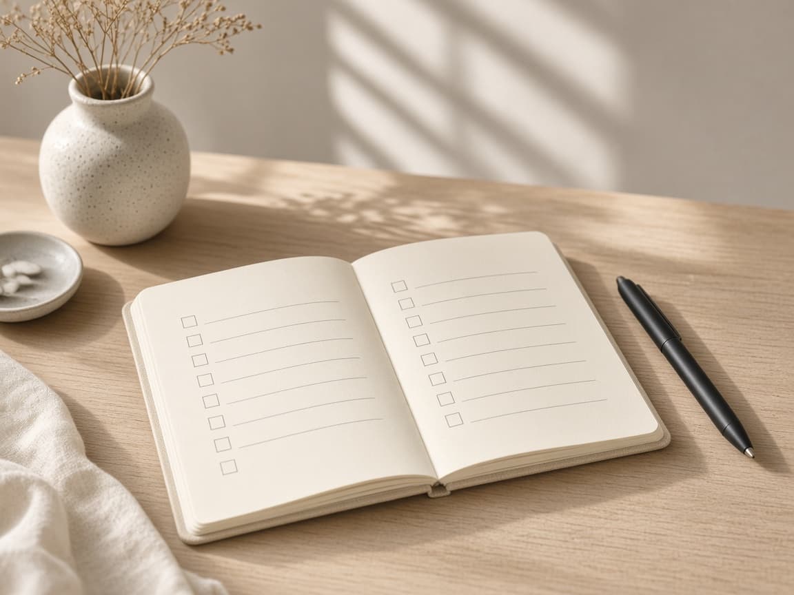 Simple seven-day sleep log with ratings and notes