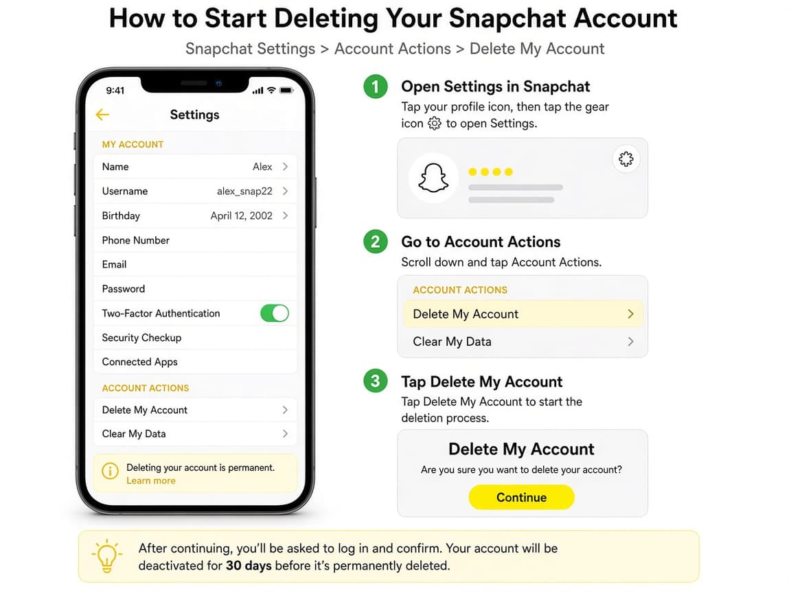 Snapchat Memories grid with a download-data reminder note