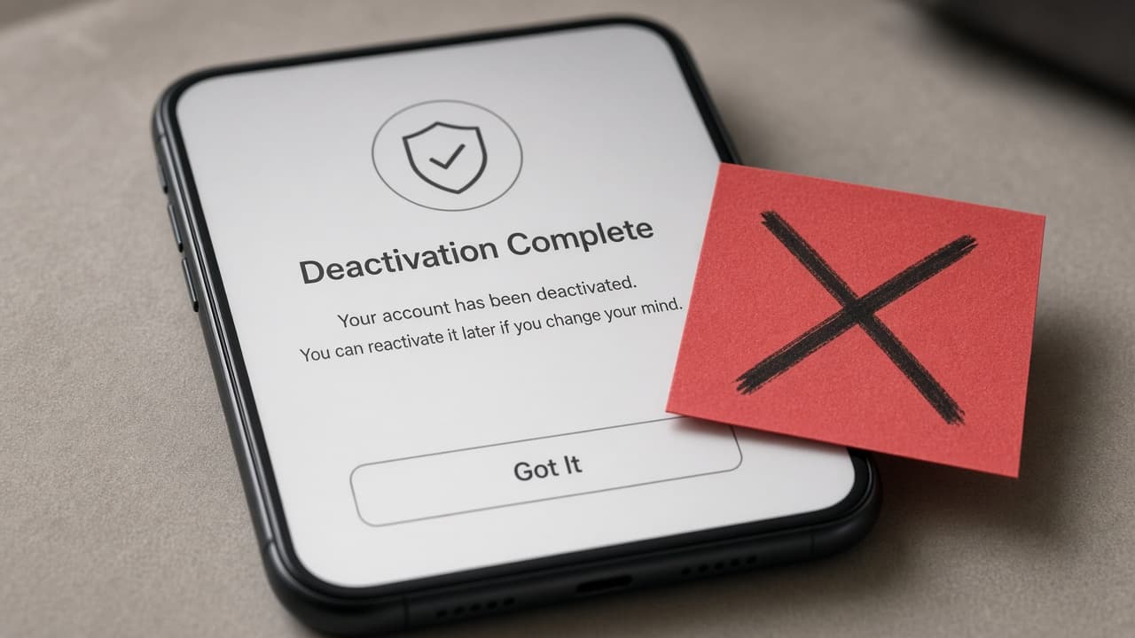 Deactivate confirmation screen marked wrong path for permanent removal