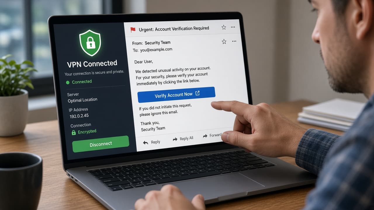 Assume a VPN replaces all security