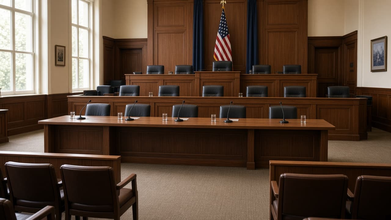 Illustrative scene of witnesses testifying at a state legislative hearing on maternal health