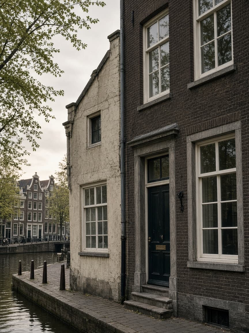 Illustrative view of the canal house at Prinsengracht 263 in Amsterdam