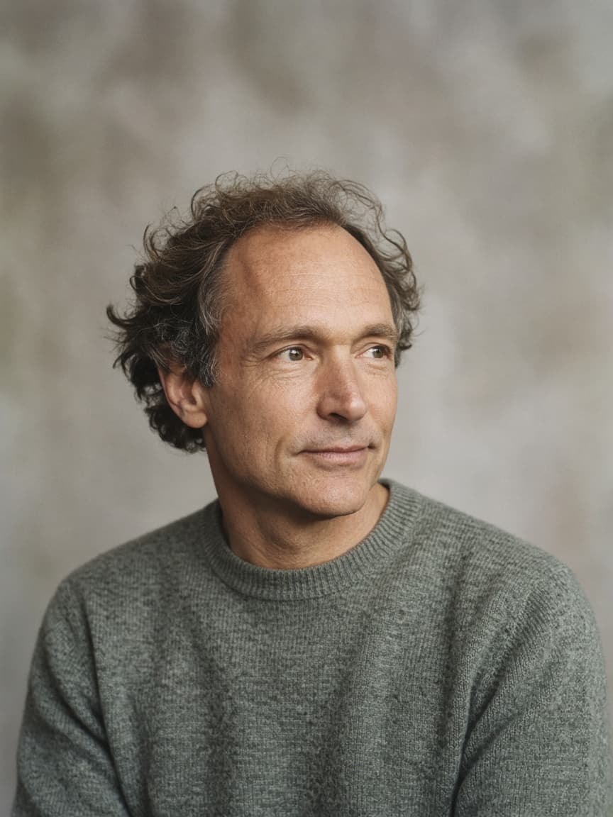 Tim Berners-Lee, the British computer scientist who created the World Wide Web at CERN