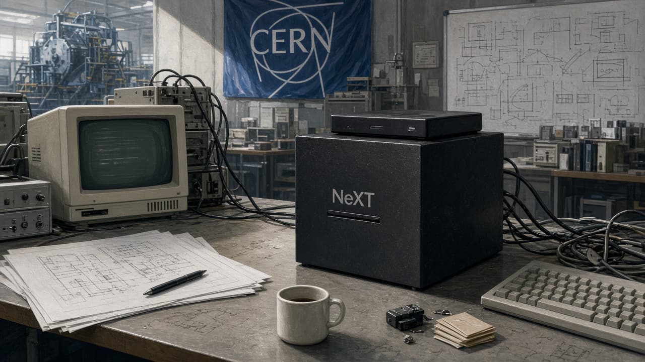 Illustrative view of the NeXT workstation used at CERN as the first web server