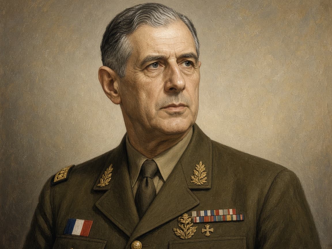 Illustrative portrait of Charles de Gaulle