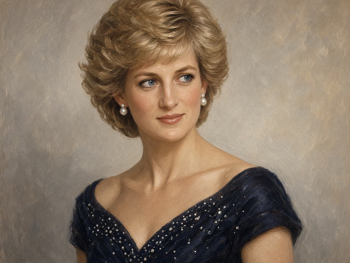 Illustrative portrait of Diana, Princess of Wales