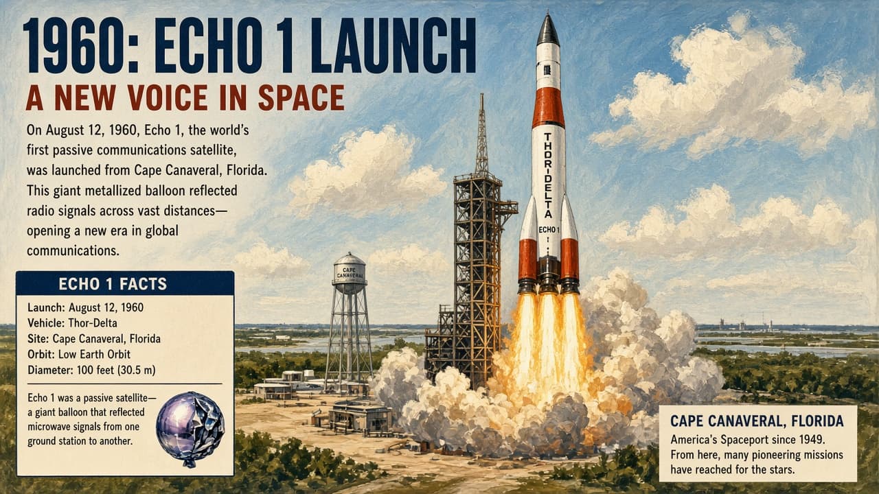 Illustrative Echo 1 rocket launch
