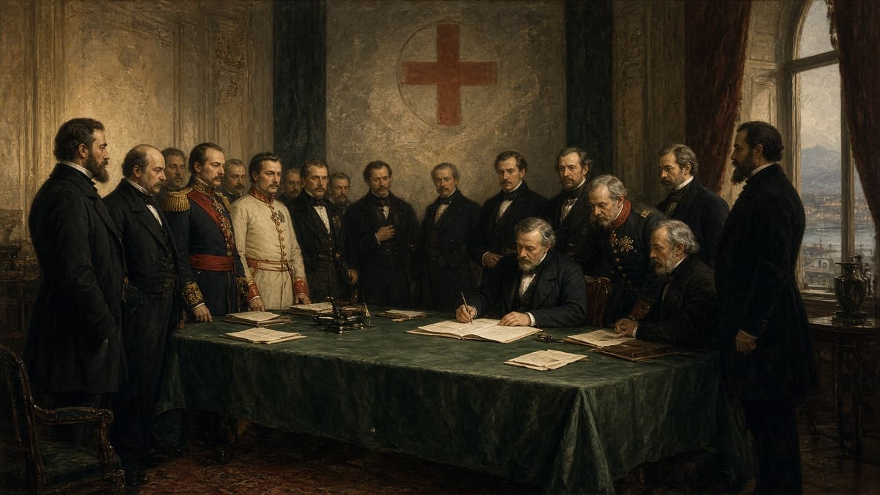Illustrative signing of the 1864 Geneva Convention