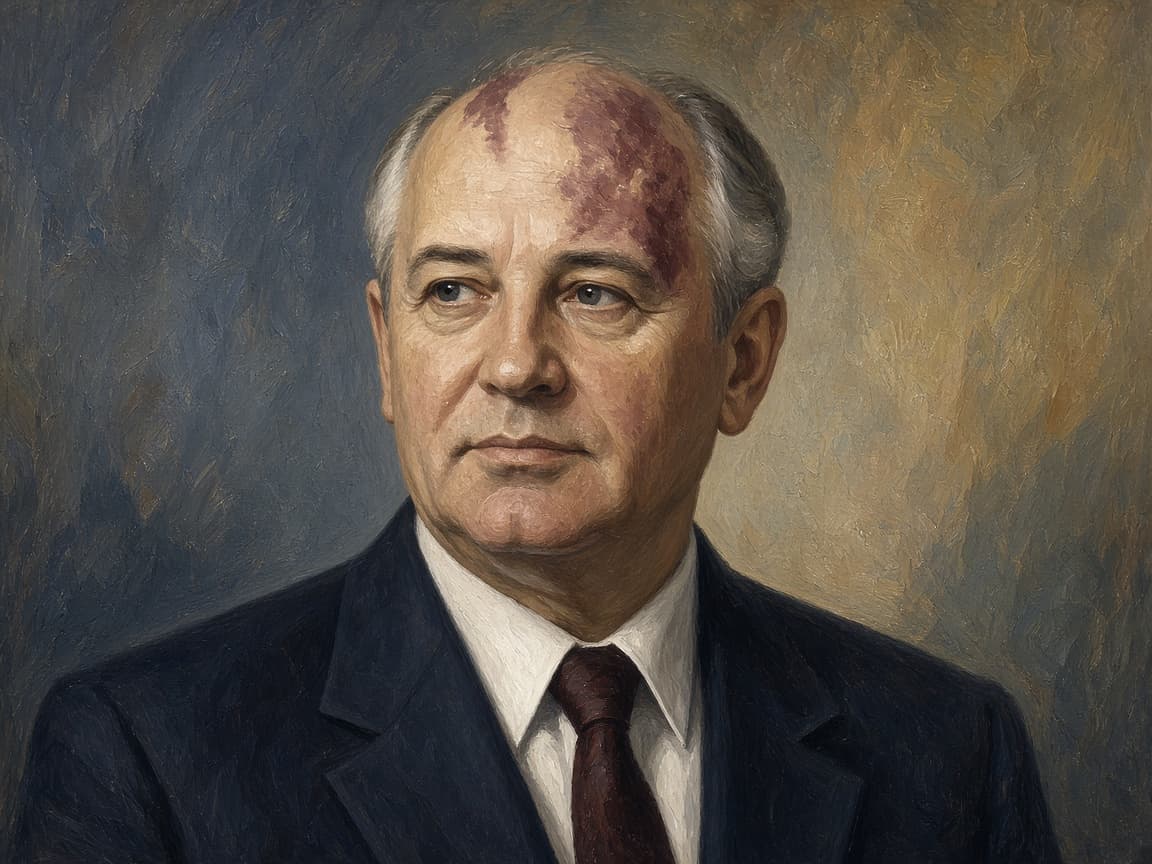 Illustrative portrait of Mikhail Gorbachev