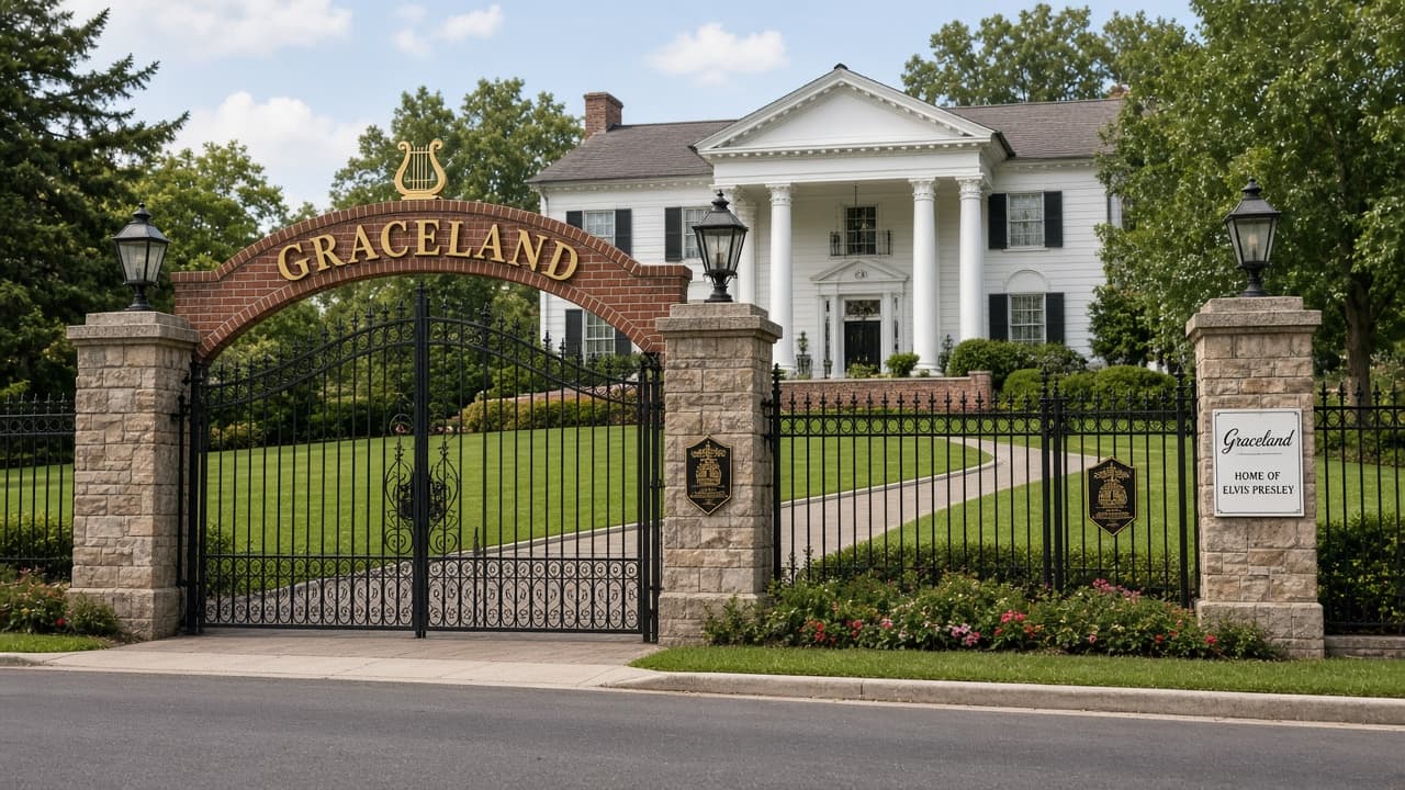 Illustrative Graceland gates