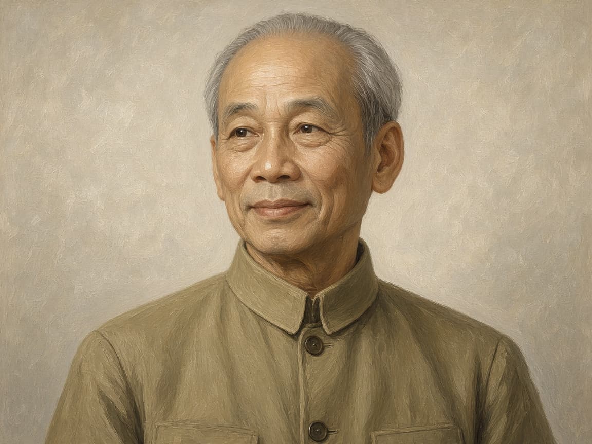 Illustrative portrait of Ho Chi Minh