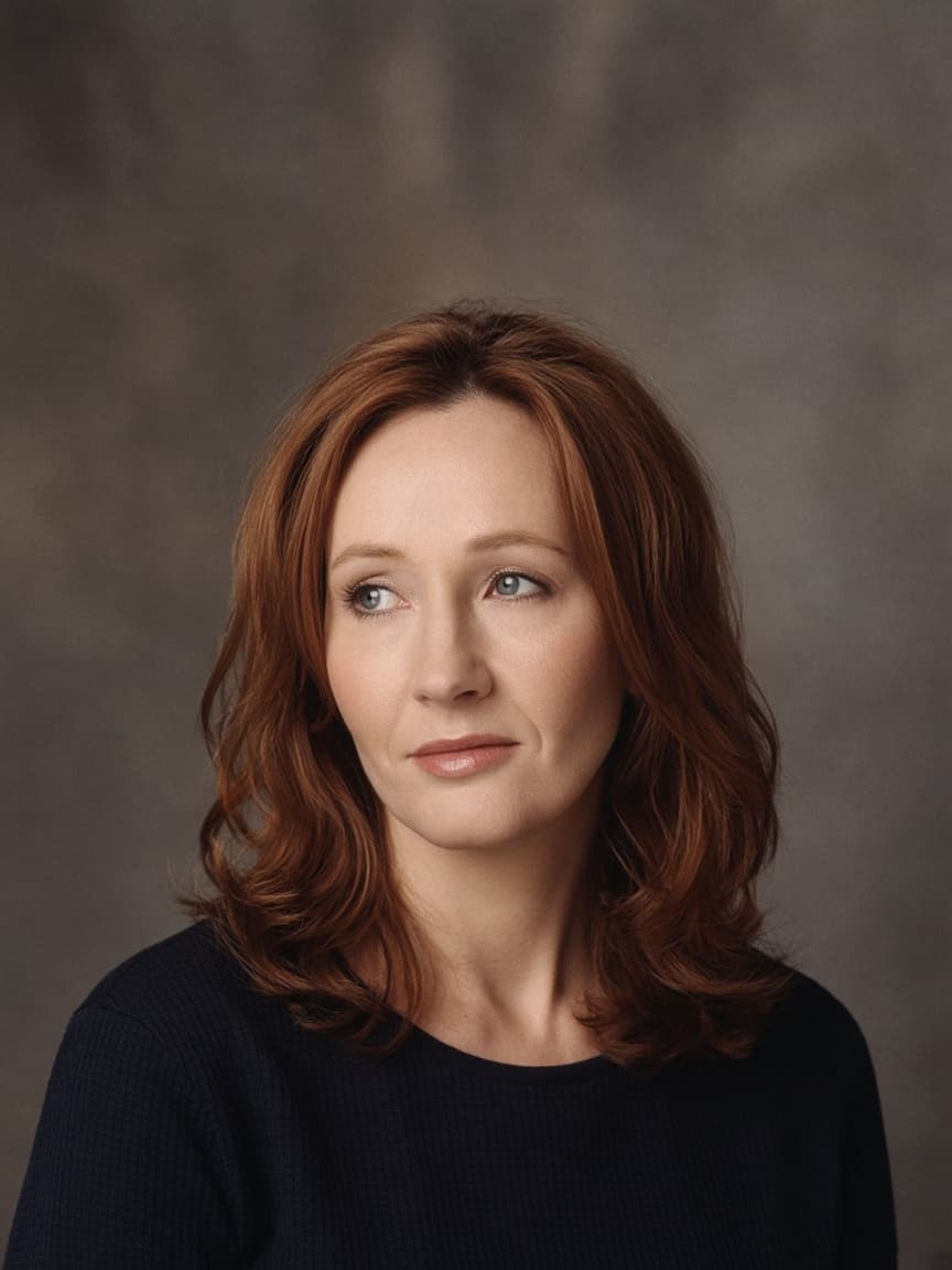 Portrait of the British author J.K. Rowling