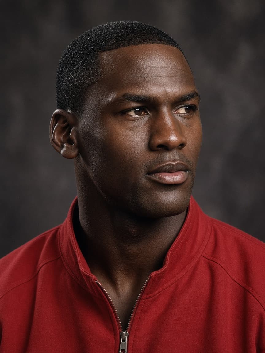 Michael Jordan in a United States basketball jersey