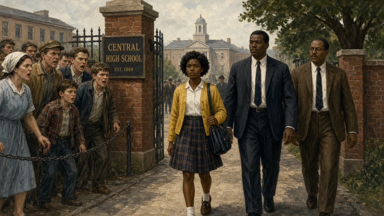 Illustrative Meredith campus walk 1962