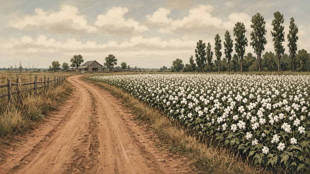 Illustrative Mississippi Delta road 1950s