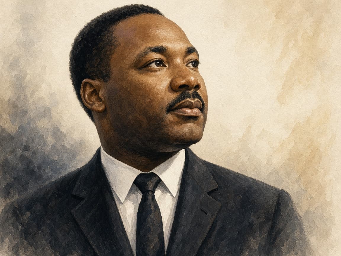 Illustrative portrait of Martin Luther King Jr.