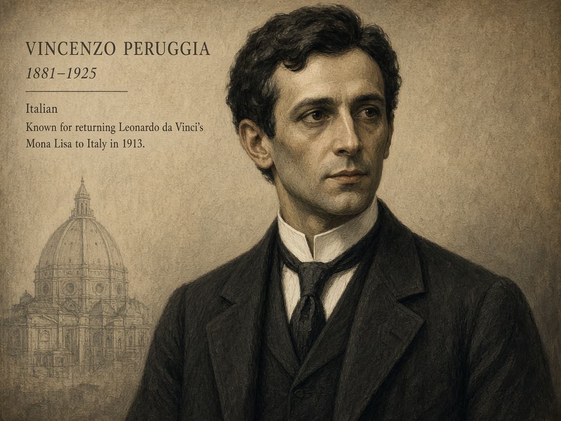 Illustrative portrait of Vincenzo Peruggia