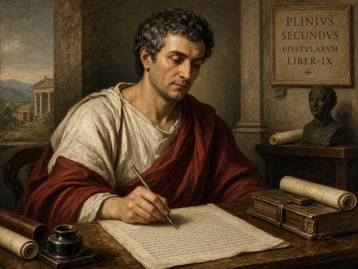 Illustrative portrait of Pliny the Younger