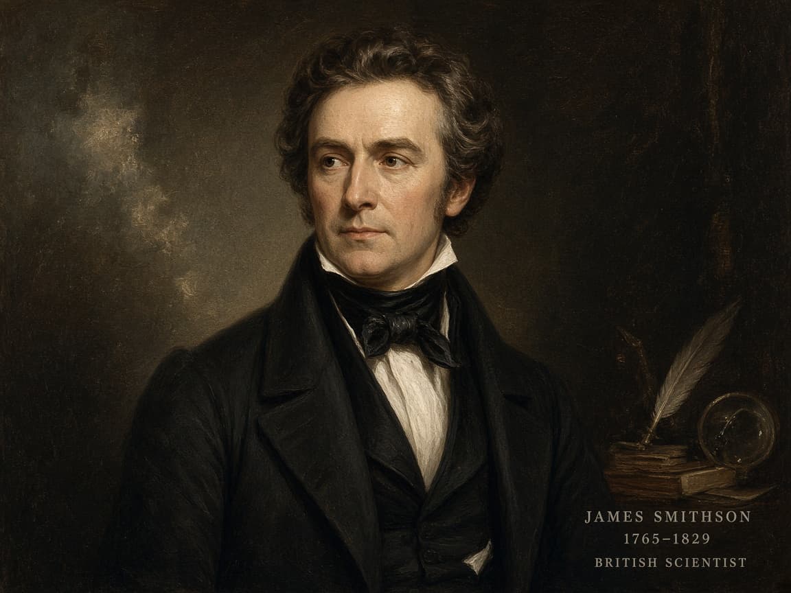 Illustrative portrait of James Smithson