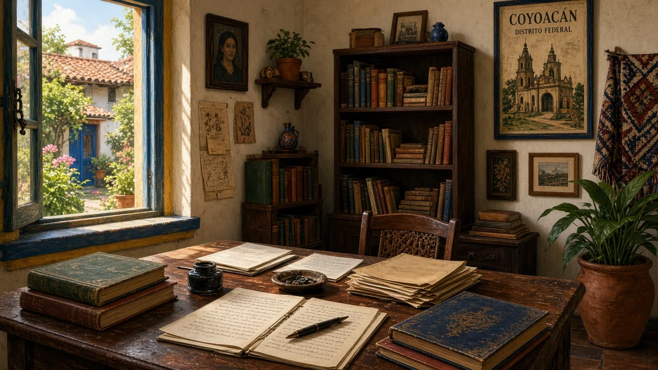 Illustrative Trotsky study in Coyoacán