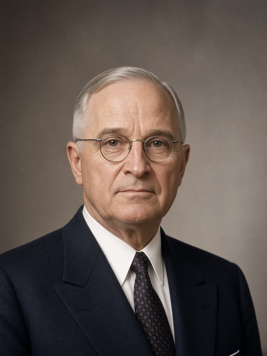 Illustrative portrait of President Harry S. Truman