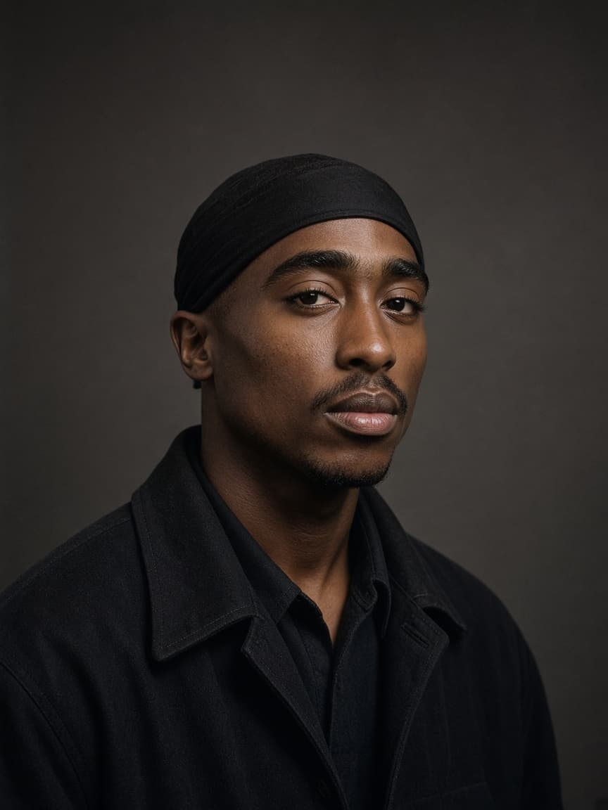Illustrative portrait of Tupac Shakur