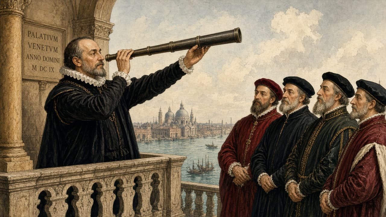 Illustrative Galileo demo for Venetian leaders