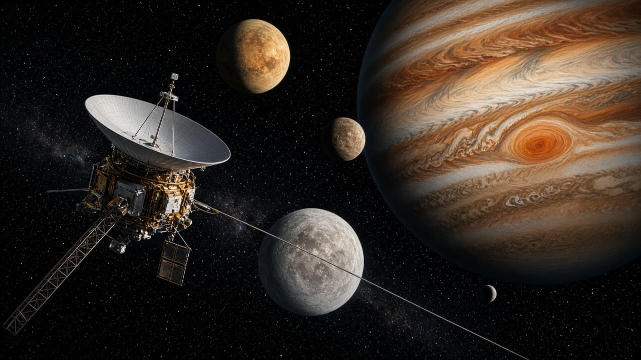 Illustrative Voyager at Jupiter