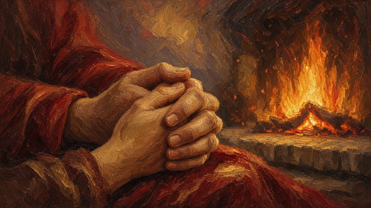 Artist painting with intense passionate focus