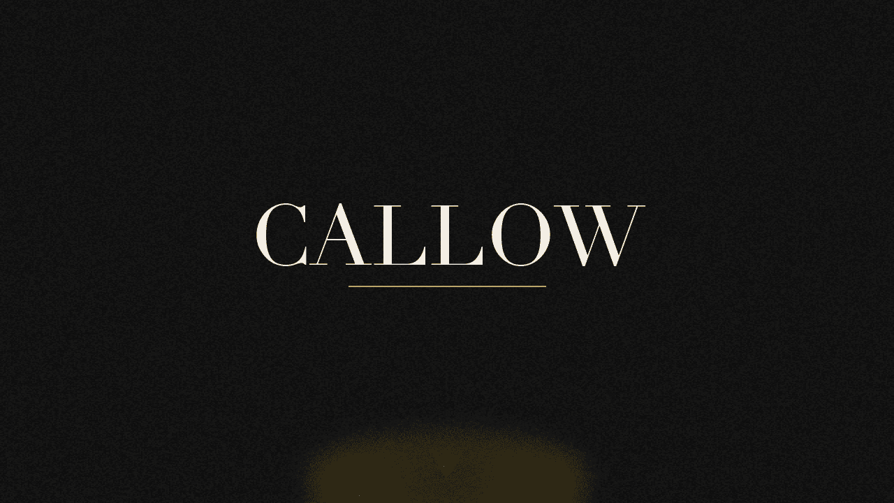 Editorial graphic of the word callow