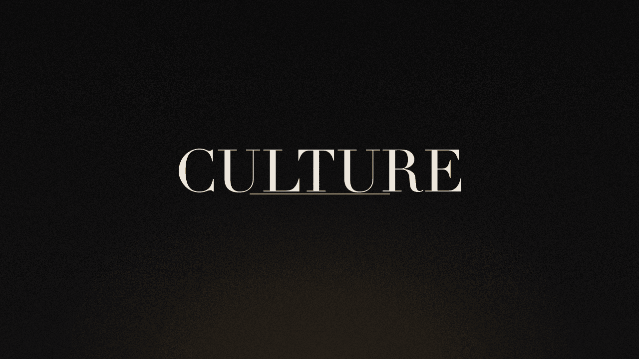 Editorial graphic of the word culture