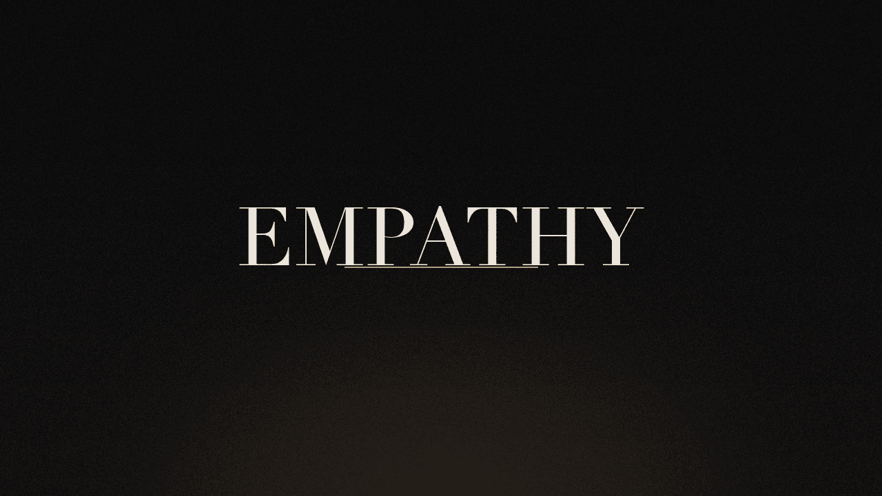 Editorial graphic of the word empathy