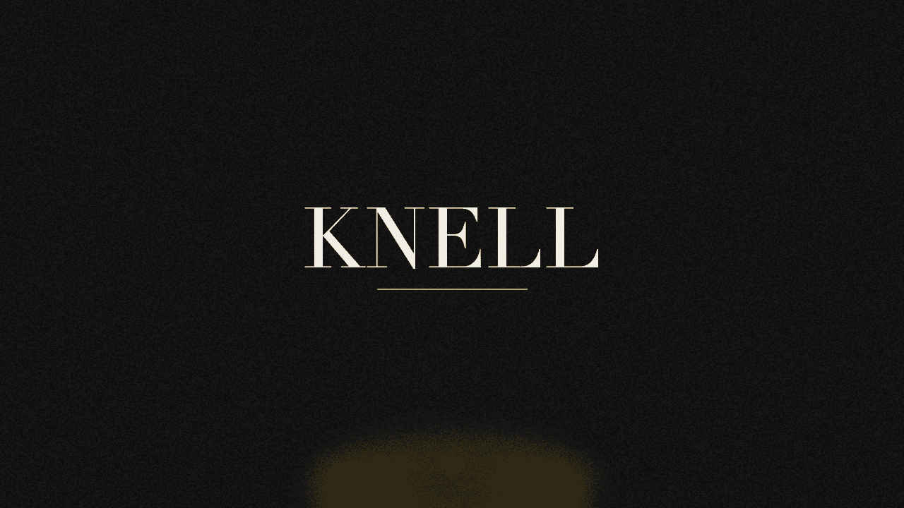 Editorial graphic of the word knell