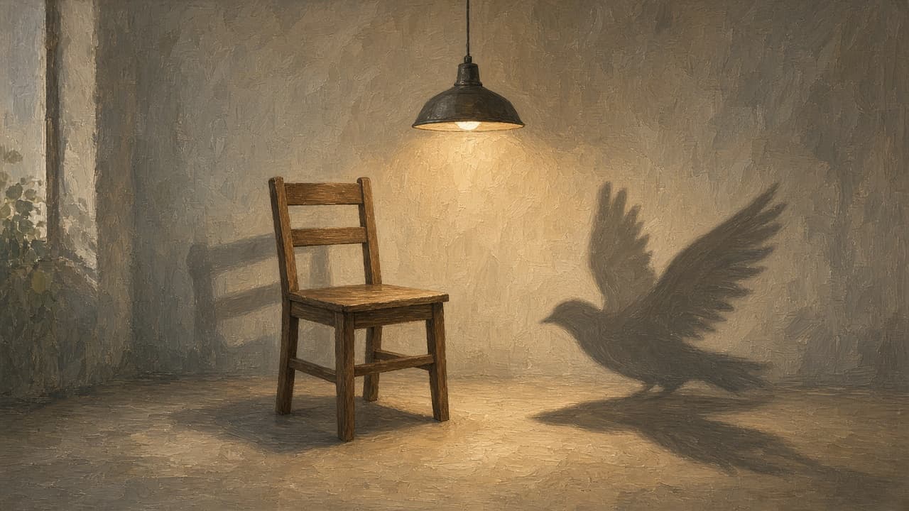 Ordinary object casting the shadow of a different object