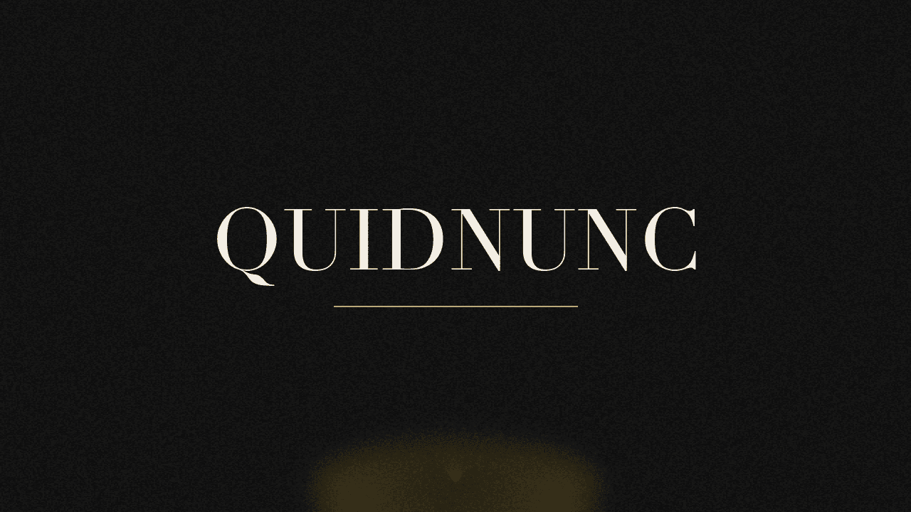 Editorial graphic of the word quidnunc