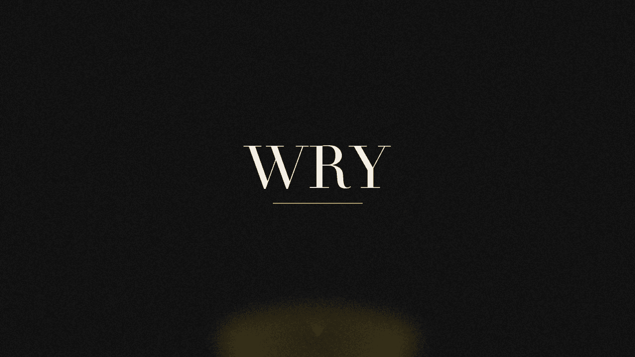 Editorial graphic of the word wry